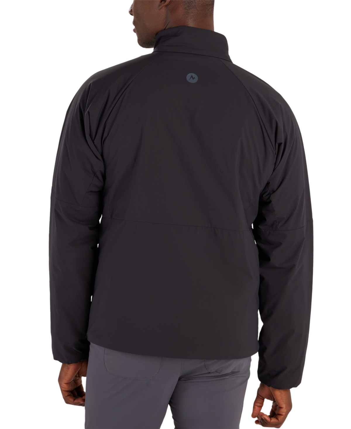Shop Marmot Men's Novus Zip-front Logo Jacket In Black