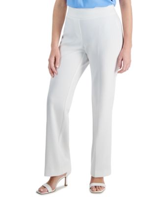 AK Anne Klein - Petite Pull-On Straight-Leg Pants
