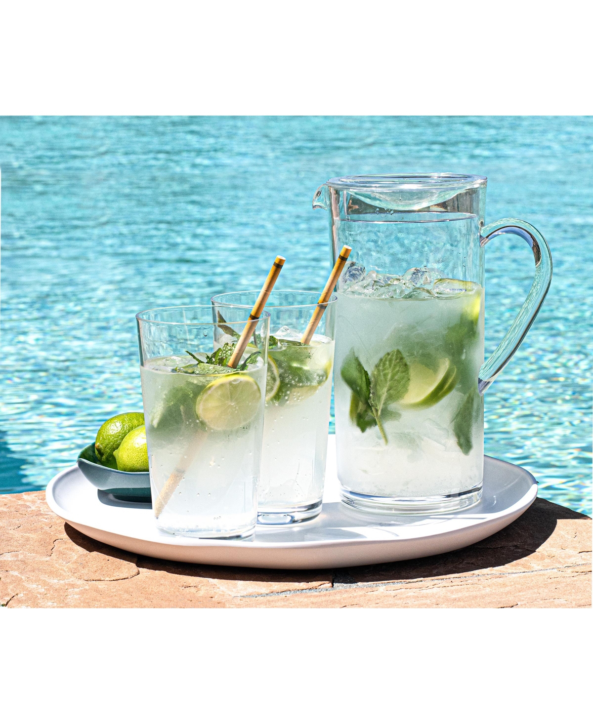 Shop Tarhong Montana Cocktail Pitcher With Lid, 60 oz In Clear