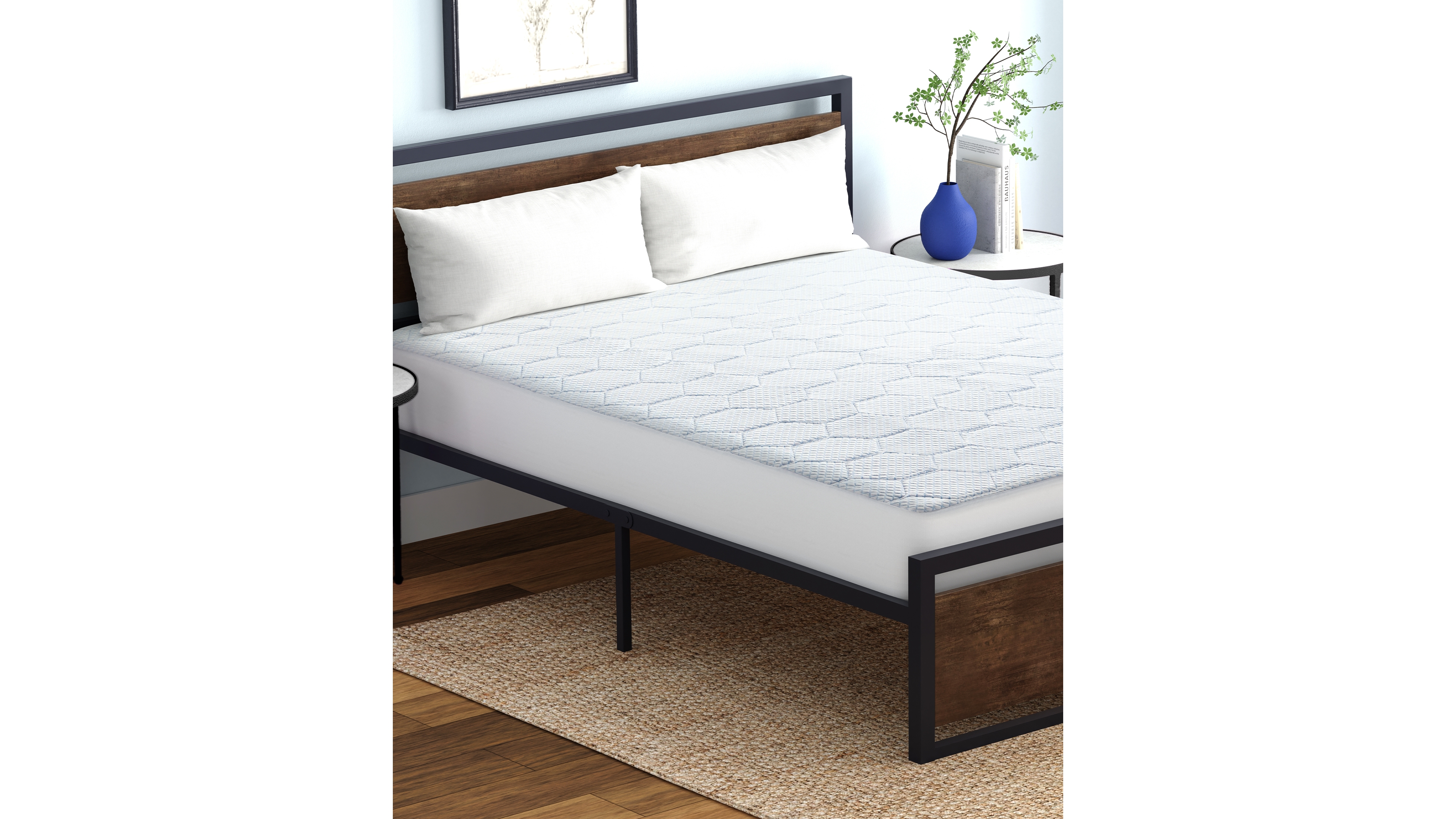 Vibe Cooling Quilted Memory Foam Mattress Pad, King