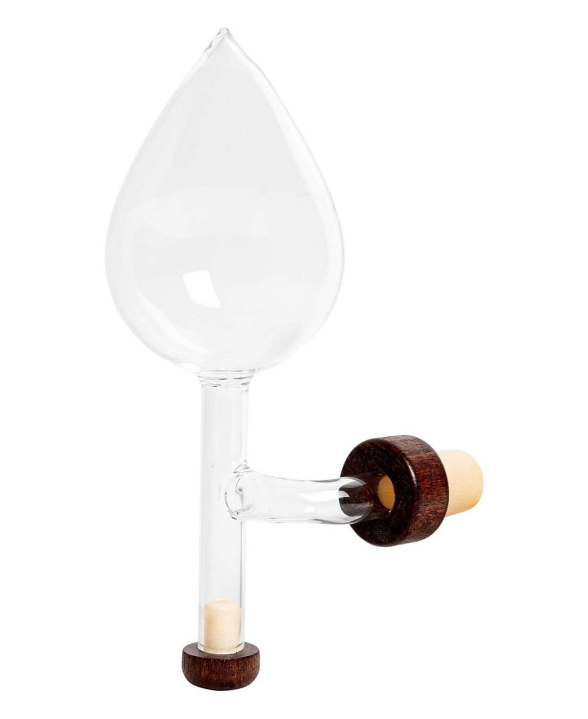 The Wine Savant Italian Wine Aerator And Decanter, Oenophile Gift, With Gift Box In Clear