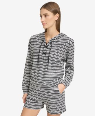 Women's Heritage Striped Lace-Up Hoodie