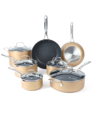 Martha Stewart Collection - 12-Pc. Hard-Anodized Aluminum Cookware Set