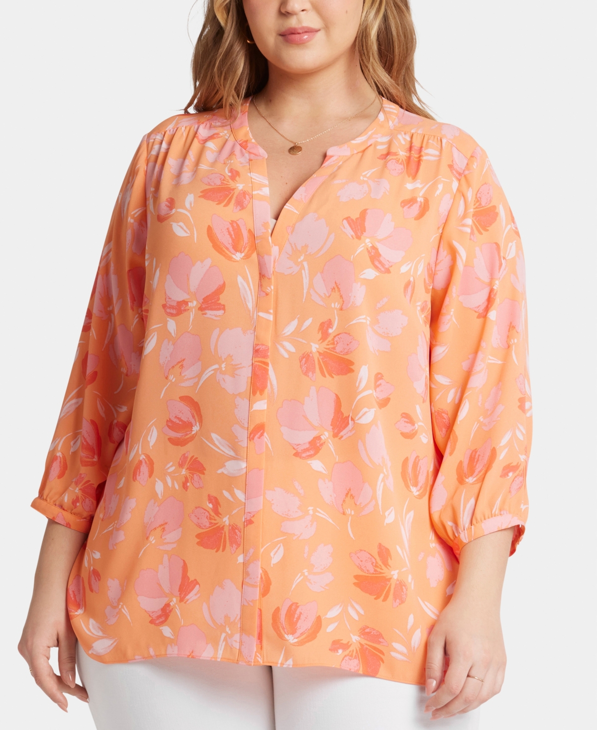 Nydj Plus Size Pintuck Blouse In Candace