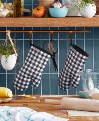 Gingham Oven Mitt 2-Pack Set, 7" x 13"
