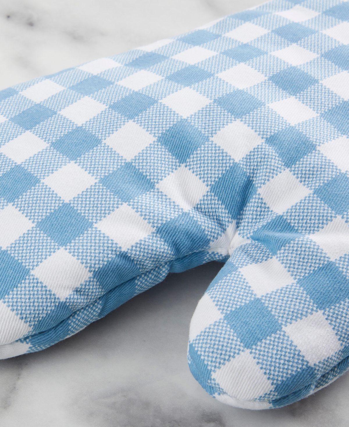 KitchenAid Gingham Oven Mitt 2-Pack Set, 7" x 13"