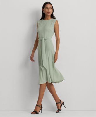 Lauren Ralph Lauren - Women's Belted Bubble Crepe Dress