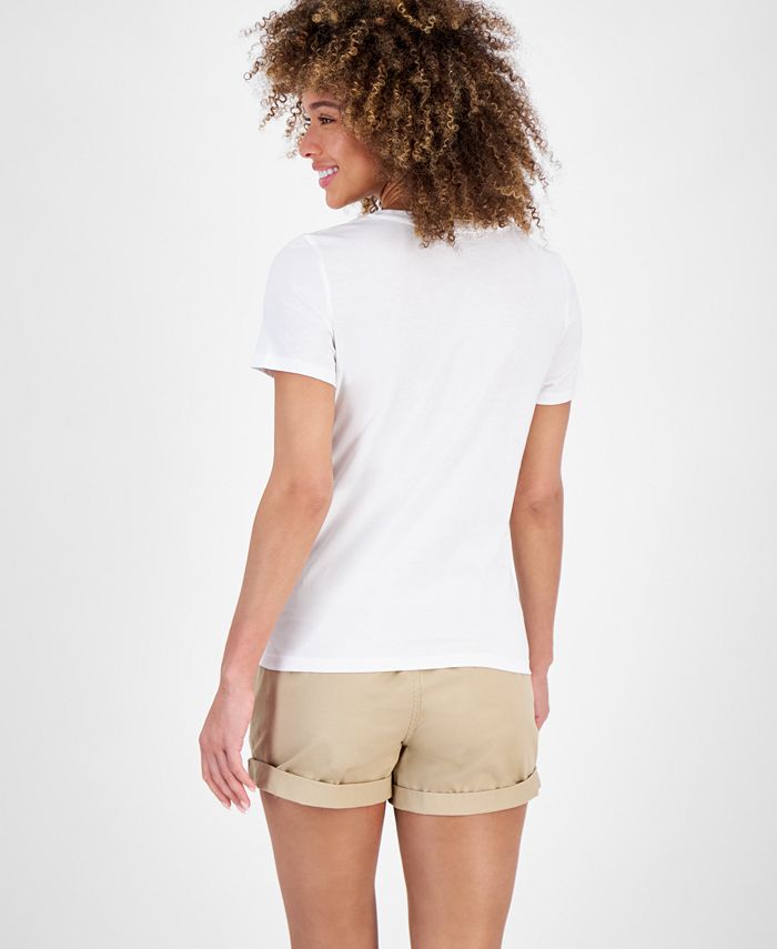 Nautica Jeans Women's Floral Logo Graphic T-Shirt - Macy's