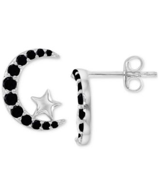 Macy's black earrings discount