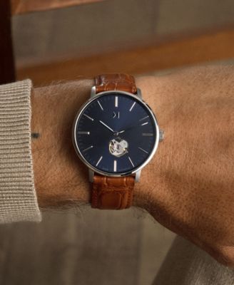 Men's Legacy Slim Automatic Tan Leather Watch 42mm