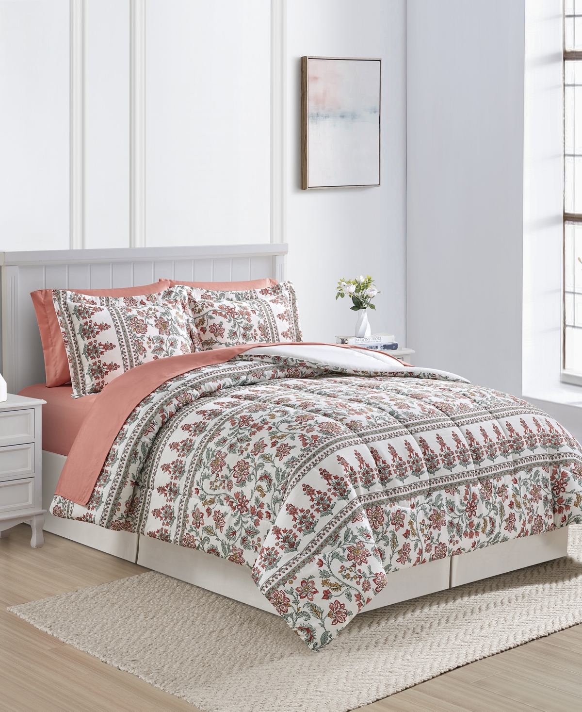 Shop Sunham Kellen 8-pc. Comforter Set, Created For Macy's In Red