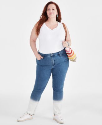 Macy's style and co plus size jeans hotsell