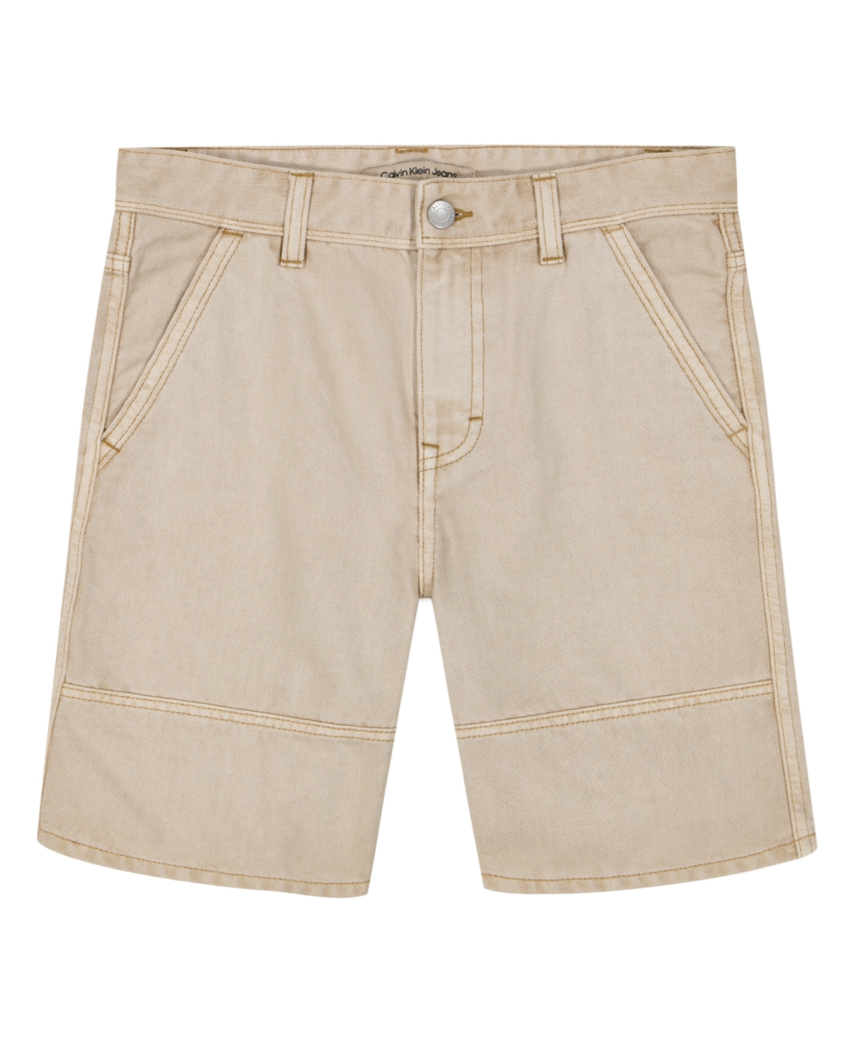 Calvin Klein Kids' Big Boys Casual Utility Shorts In Sand Denim