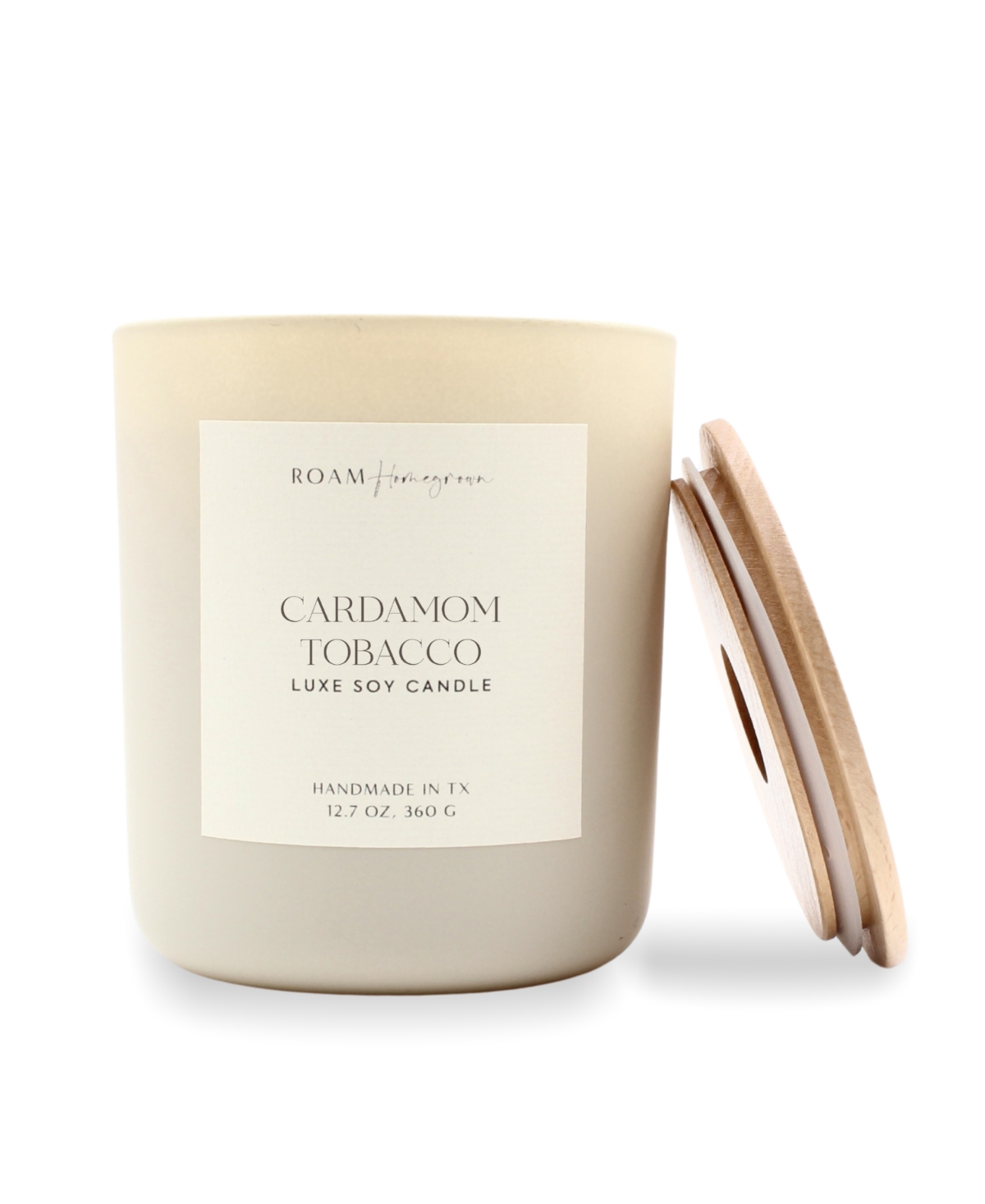 Luxe Cardamom Tobacco Candle, 12.7 oz - Cream