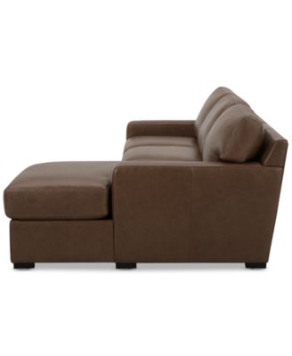 Radley 3-Pc. Leather Modular Chaise Sectional, Created for Macy's