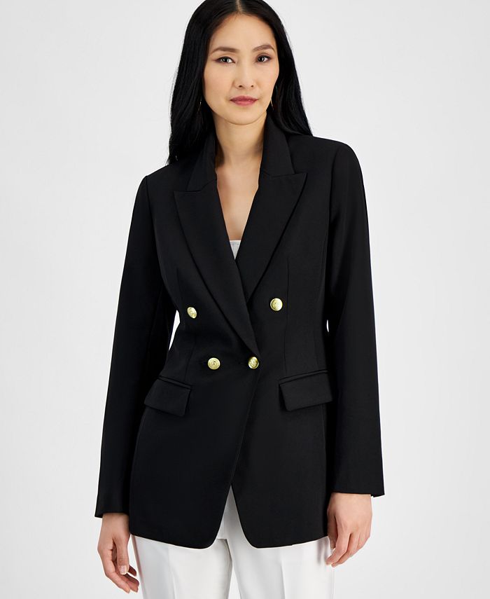 Petite Double-Breasted Blazer, Created for Macy's