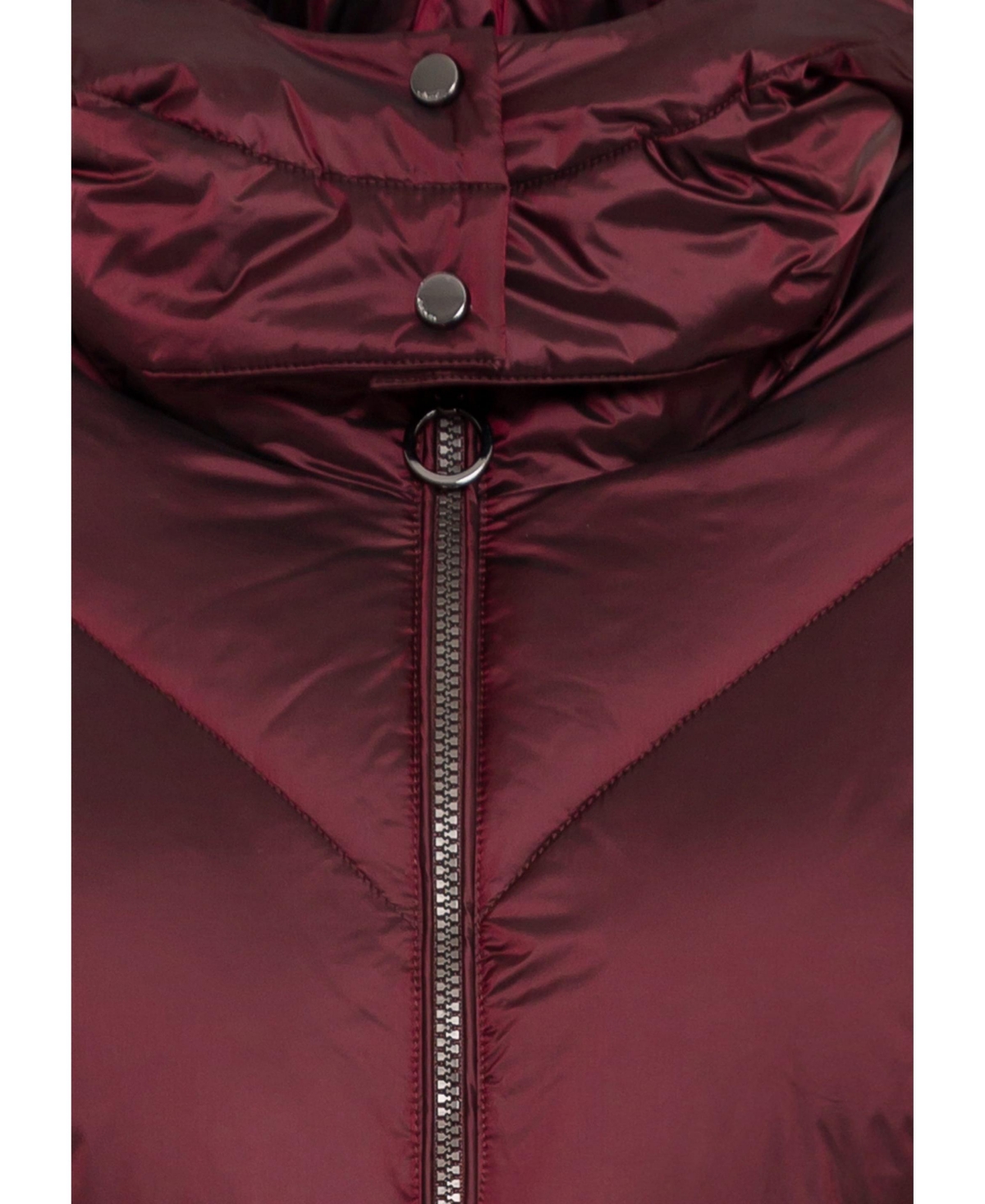 Olsen Women's Longline Quilted Coat with Removable Hood made with 3M Thinsulate[Tm]