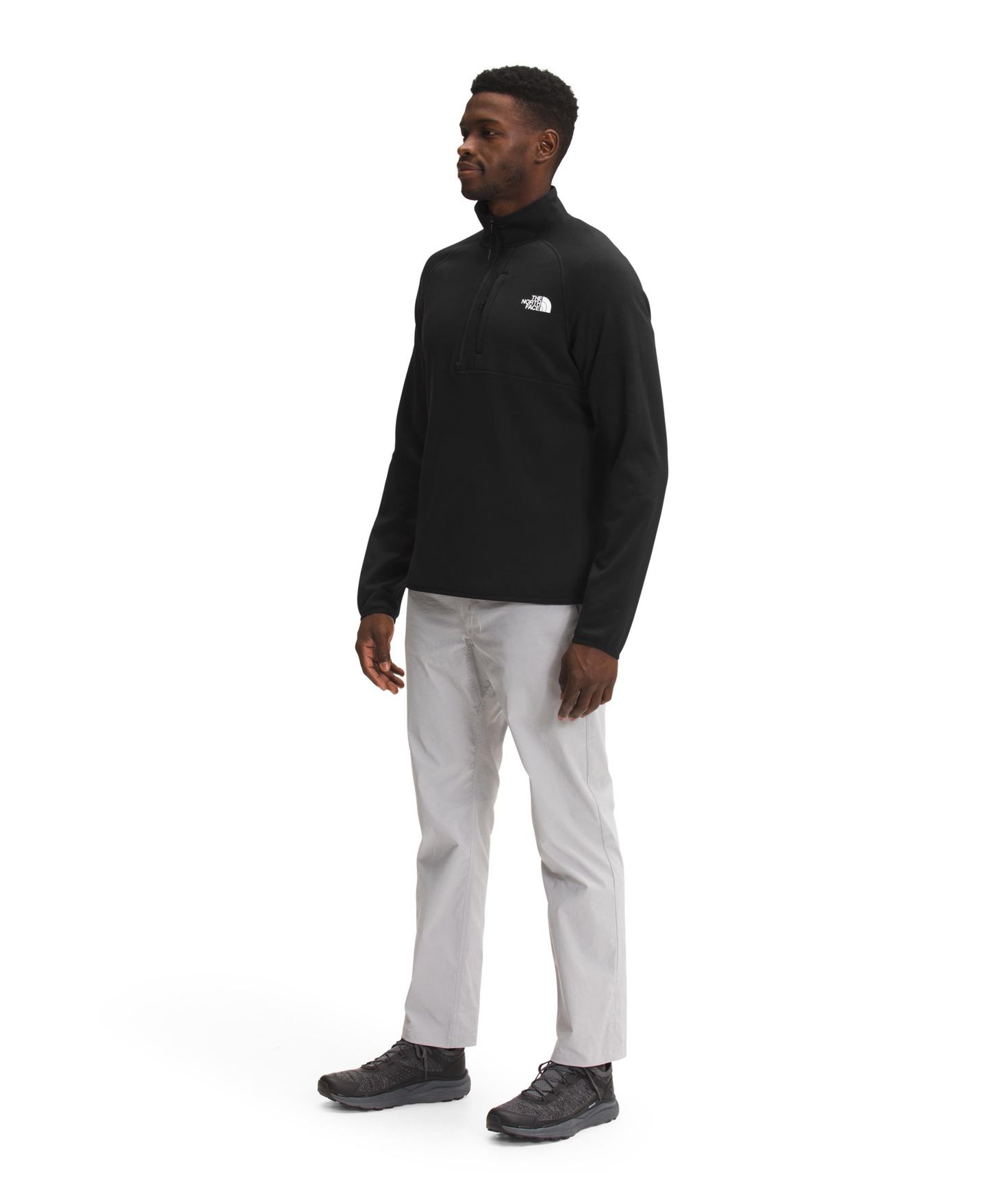 Мужская куртка The North Face Canyonlands Half Zip Fleece, цвет: Чёрный — фото 4