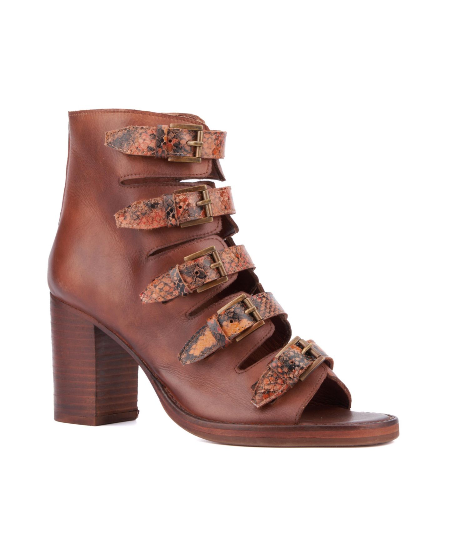 Женские сандалии Vintage Foundry Co Lauralyn Heel, цвет: Коньячный — фото 1