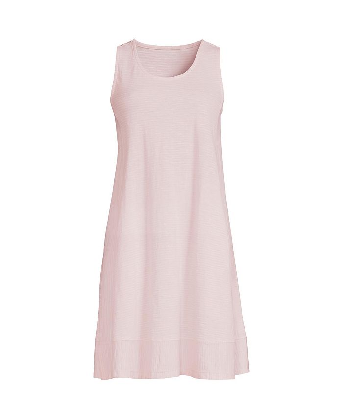 Lands' End Petite Slub Swing Tank Dress Macy's