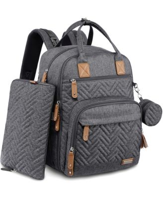 iniuniu Diaper Bag Backpack, Unisex Baby Bags for Boys Girls, Waterproof Travel - Dark gray