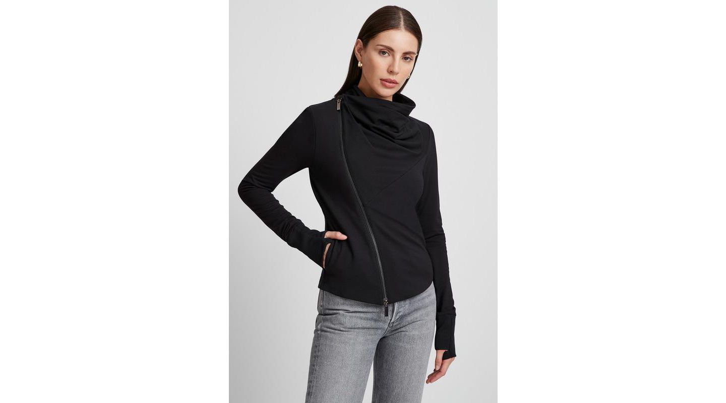 Женская куртка Marcella Linwood Asymmetric Zip Cowl-Collar Sweatshirt — фото 1