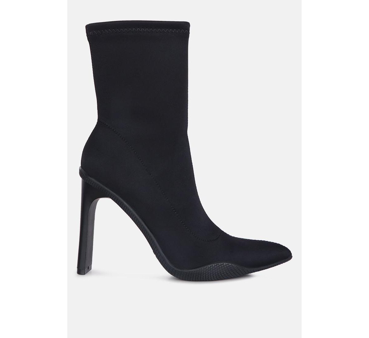tokens pointed heel ankle boots - Black