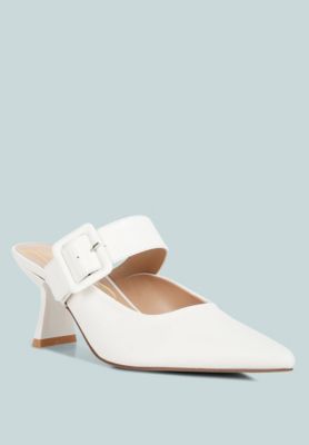 Womens Shein Star Slim Block Heel Mules