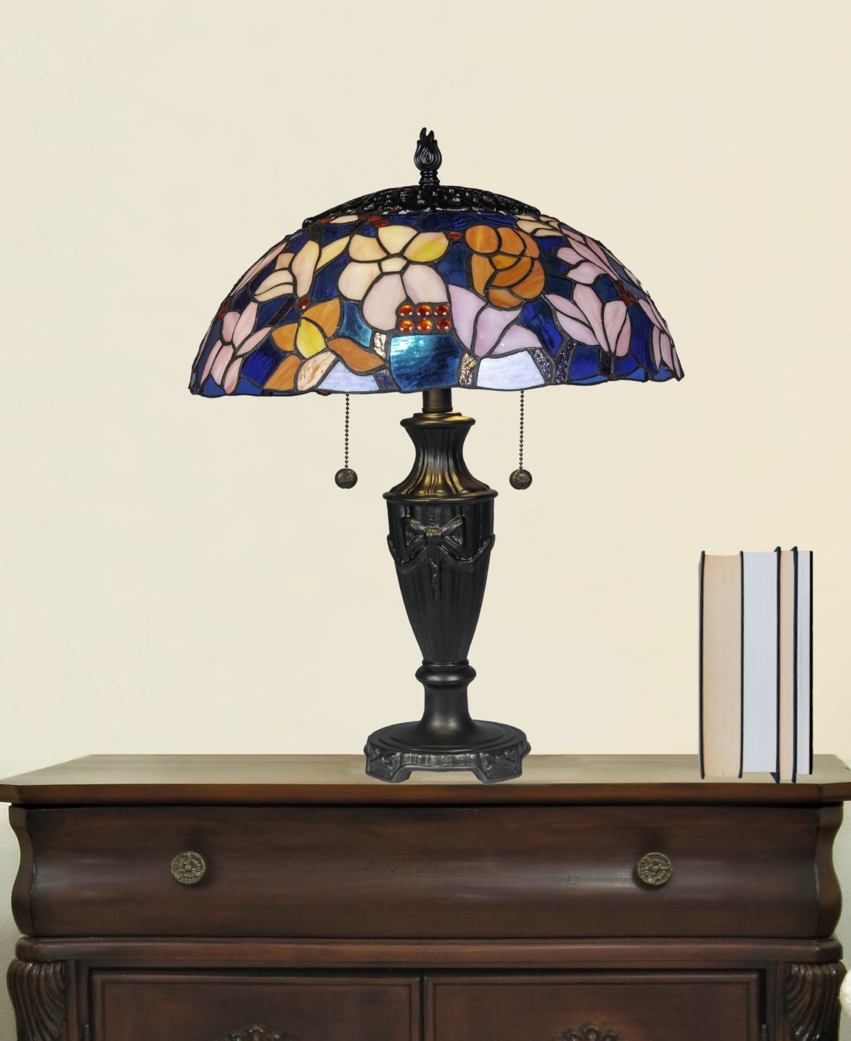 Shop Dale Tiffany 24" Tall Florieta Tiffany Style Table Lamp In Multi-color