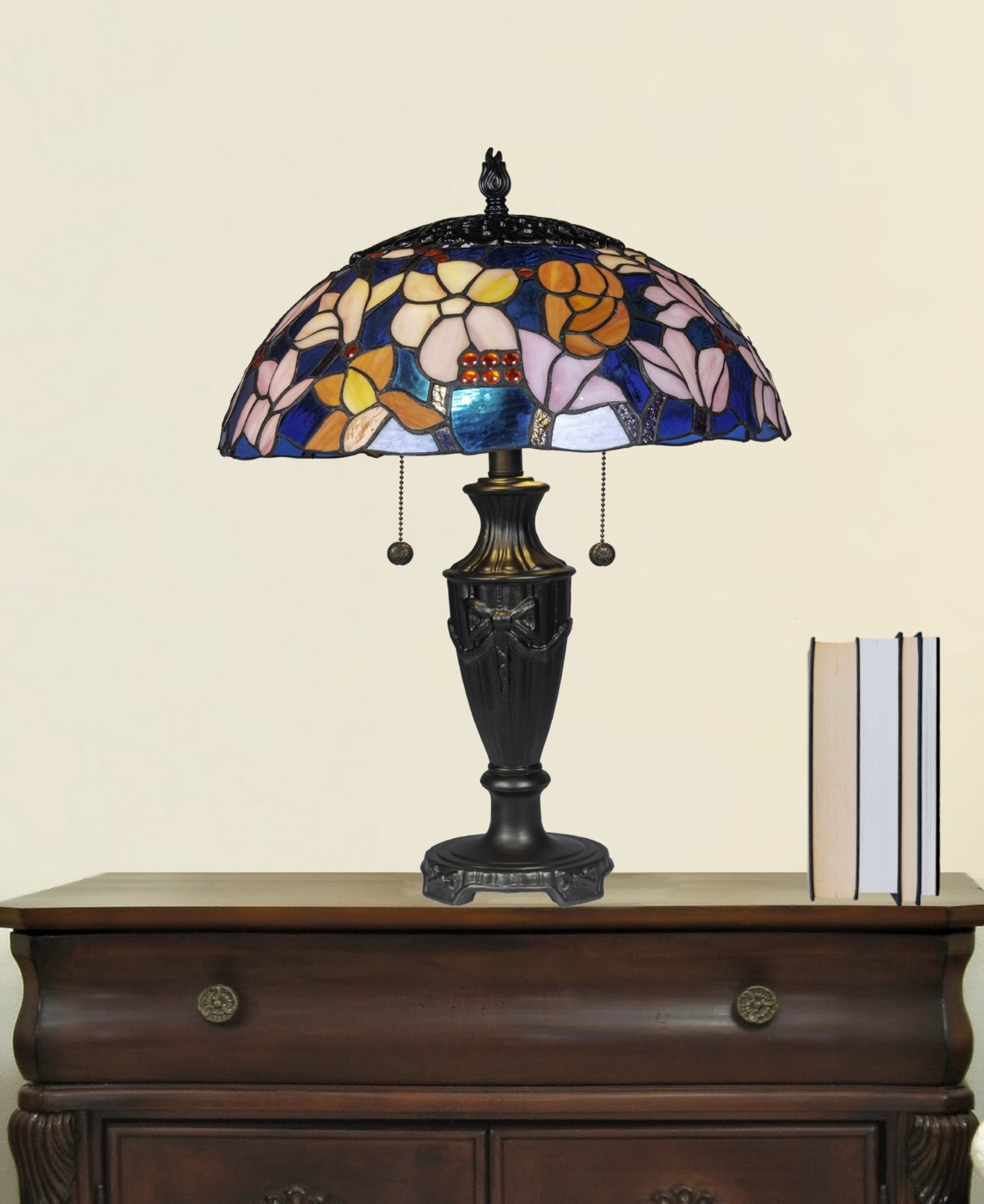 Dale Tiffany 24" Tall Florieta Tiffany Style Table Lamp In Multi-color