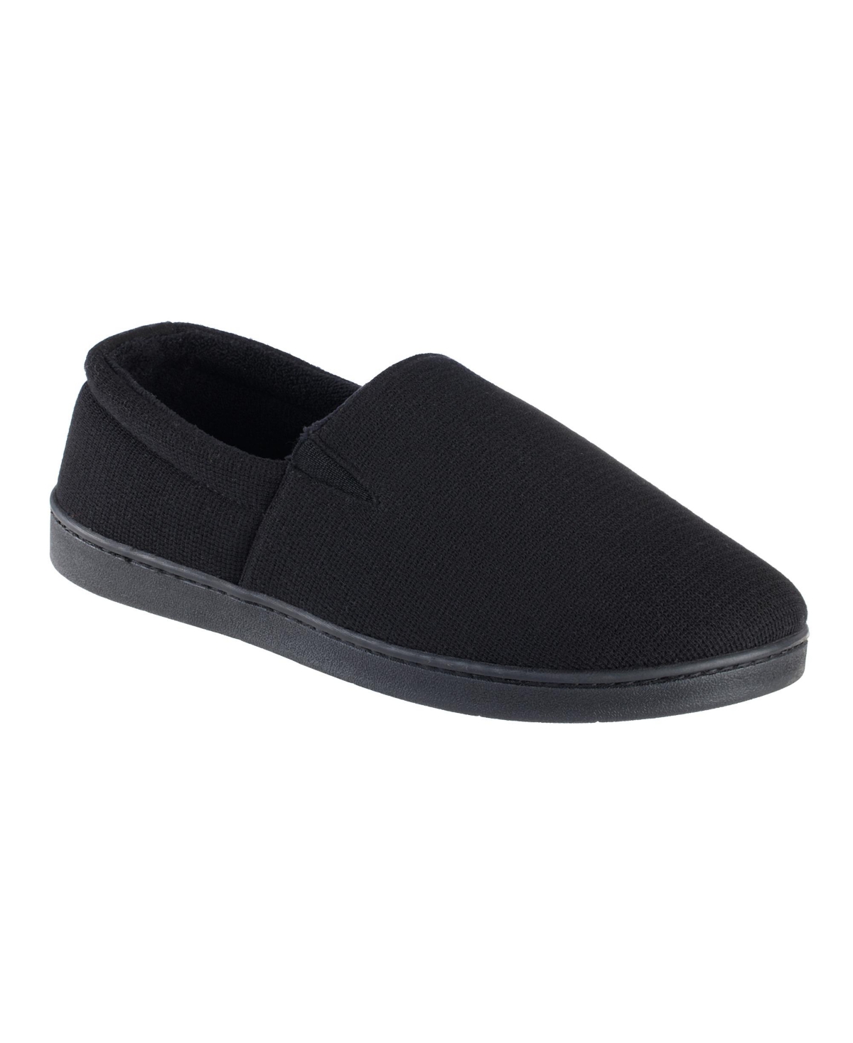 Men's Textured Knit Kai Closed Back Slippers with Gel-Infused Memory Foam - Dark Charcoal Heather