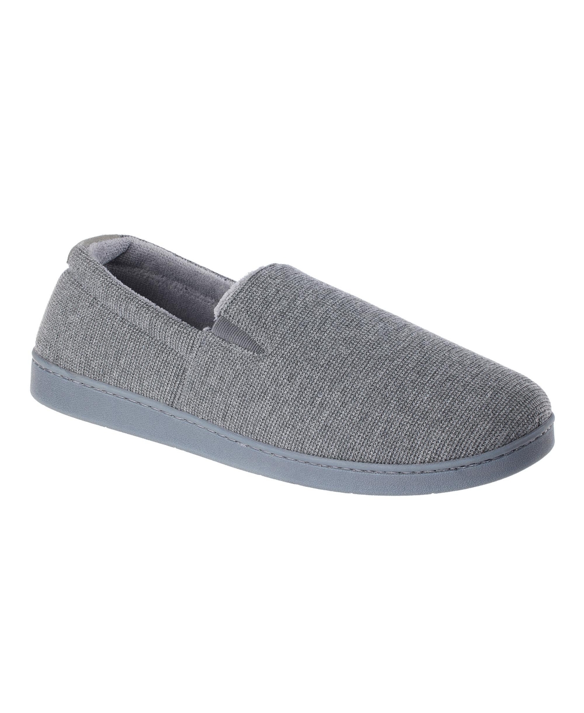 Men's Textured Knit Kai Closed Back Slippers with Gel-Infused Memory Foam - Dark Charcoal Heather