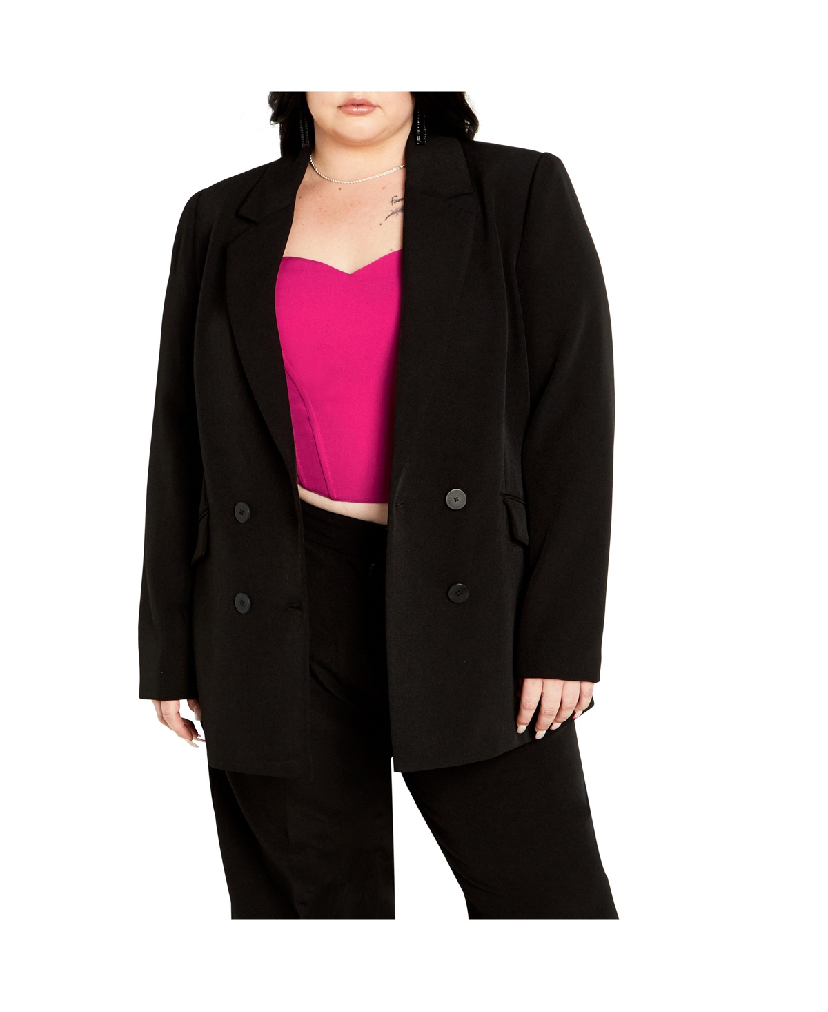 City Chic Women's Oversized Alexis Blazer Jacket
