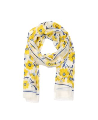 kate spade new york Women's Sunshine Floral Oblong Scarf