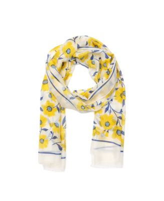 GRACE U★24AW★Merry Shawl Coat (Ivory)★9月限定 kate spade new york Women's Sunshine Floral Oblong Scarf