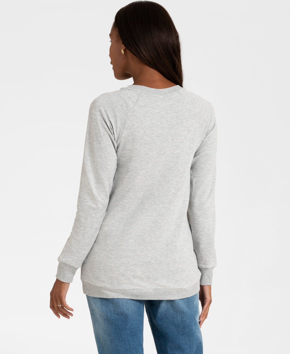 Seraphine Women's Cotton Blend Maternity and Nursing Sweatshirt
