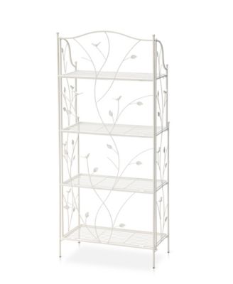 52" H 4-Tiered Rectangular Metal Shelf Plant Stand or Storage Rack