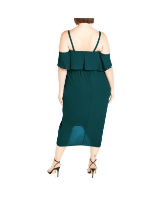 green dress anal Trina Turk Women's Salon Organza Midi Dress in Fauna Floral size 2 main image 0