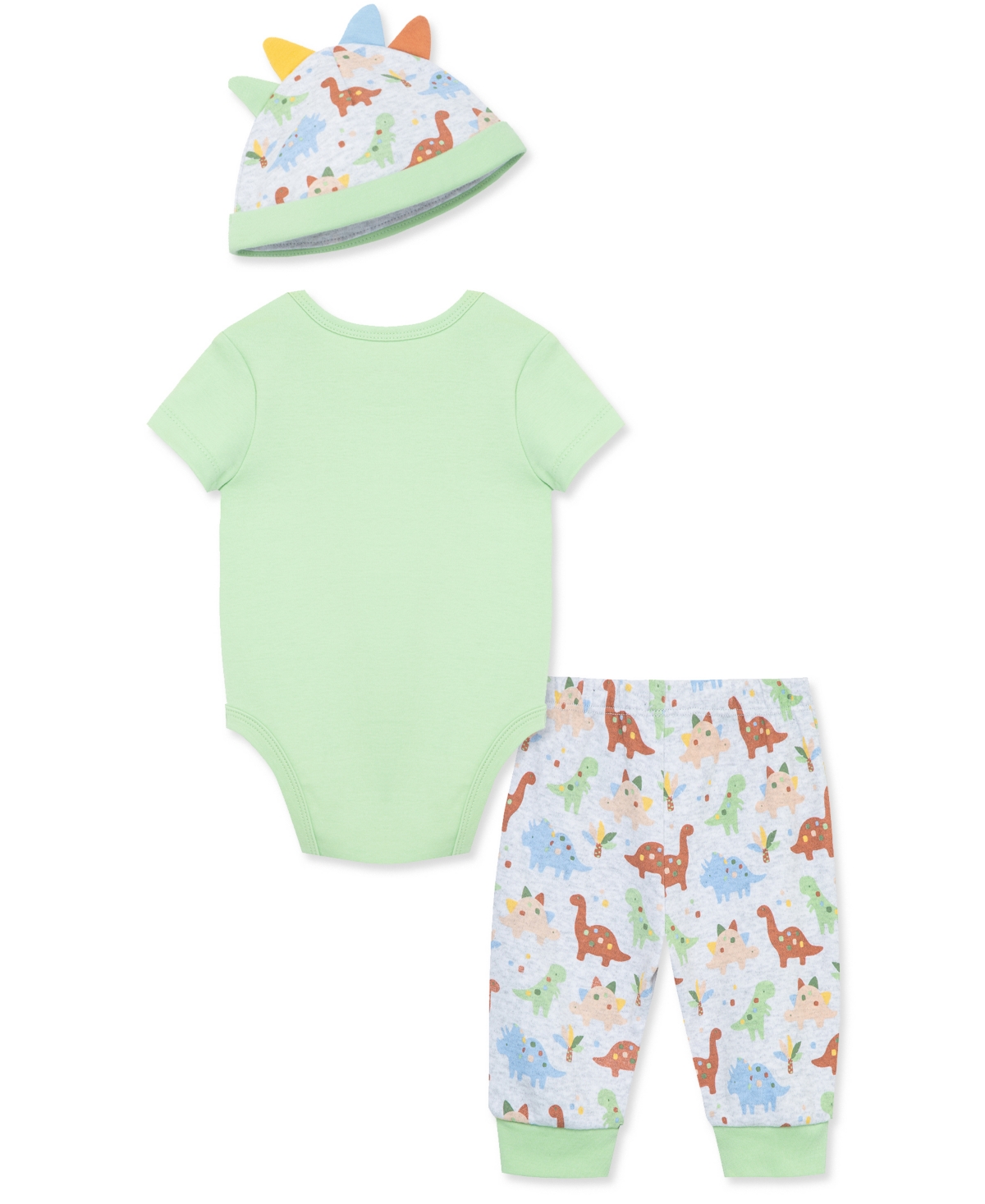 Little Me Baby Boys Bodysuit Pant Set with Hat