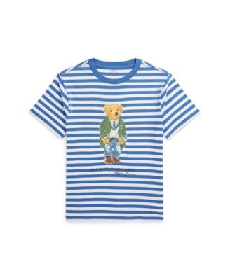 Big Boys Polo Bear Striped Cotton Jersey T-shirt