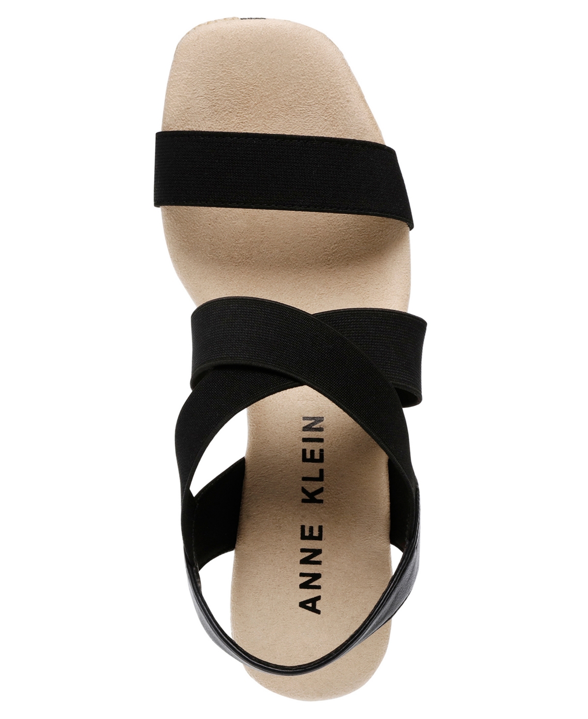 Anne Klein Women's Wendi Elastic Strap Wedge Sandals