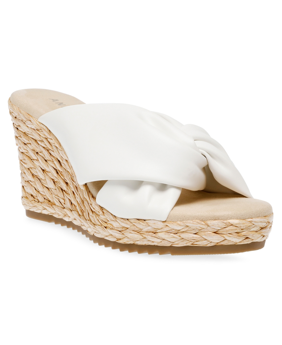 Anne Klein Women's Weslie Espadrille Wedge Sandals In White