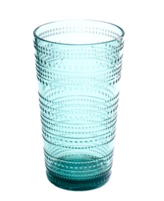 Beaded Jumbo Cobalt Glasses, Set of 6