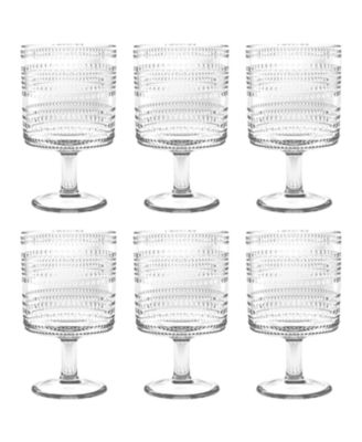 Beaded Stacking Goblets 14.8 oz, Set of 6