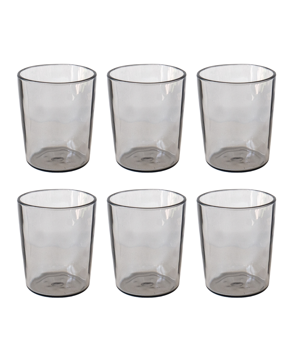 Tarhong Rustic Dof Glasses, Set Of 6 In Gray