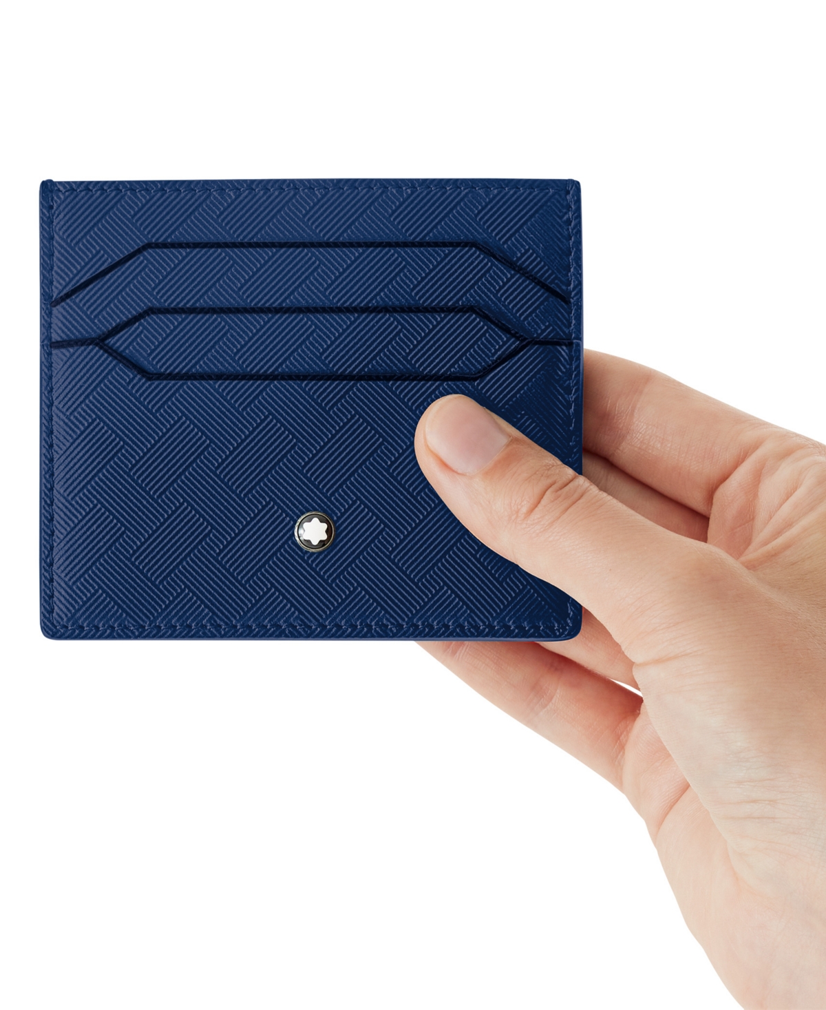 Montblanc Extreme 3.0 Leather Card Holder In Blue
