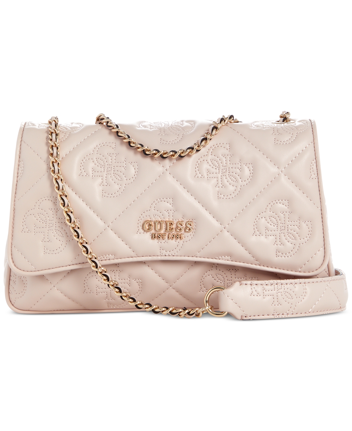 Guess Marieke Small Convertible Quilted Crossbody In Lt Bei Lg