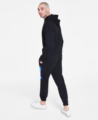 Hugo Boss By  Mens Hoodie Logo Graphic T Shirt Logo Print Jogger Pants In Black