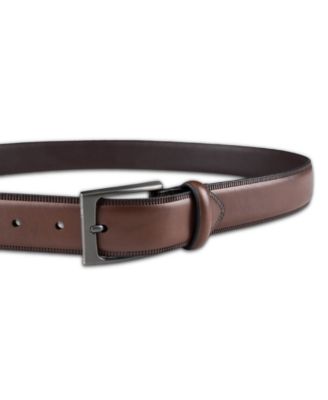 Men's Embossed Edge Belt, Created for Macy's