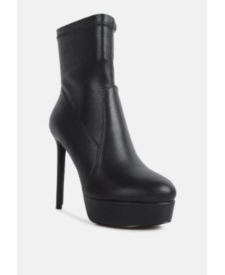Rossetti stretch pu high heel boots